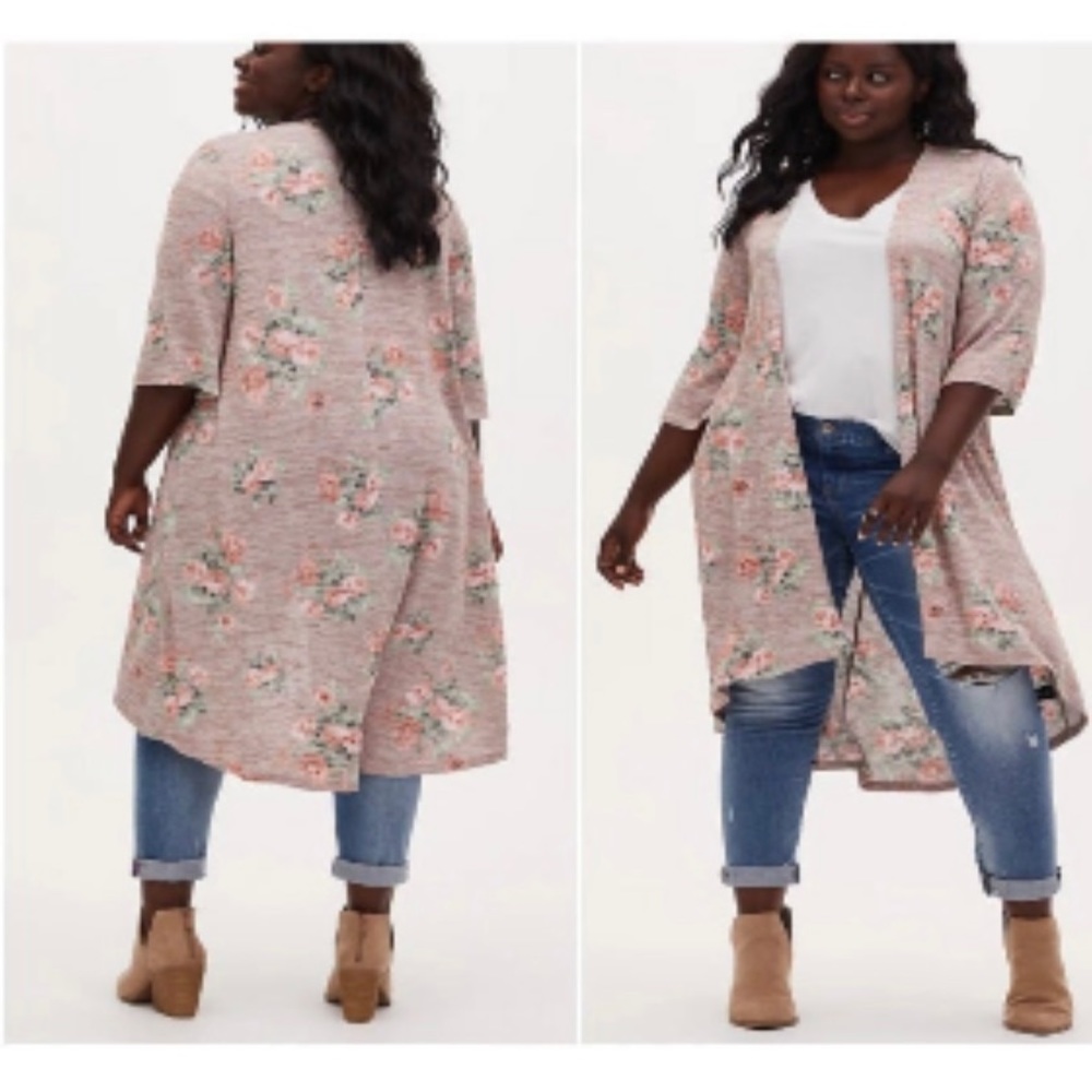 Torrid Tan Floral Duster